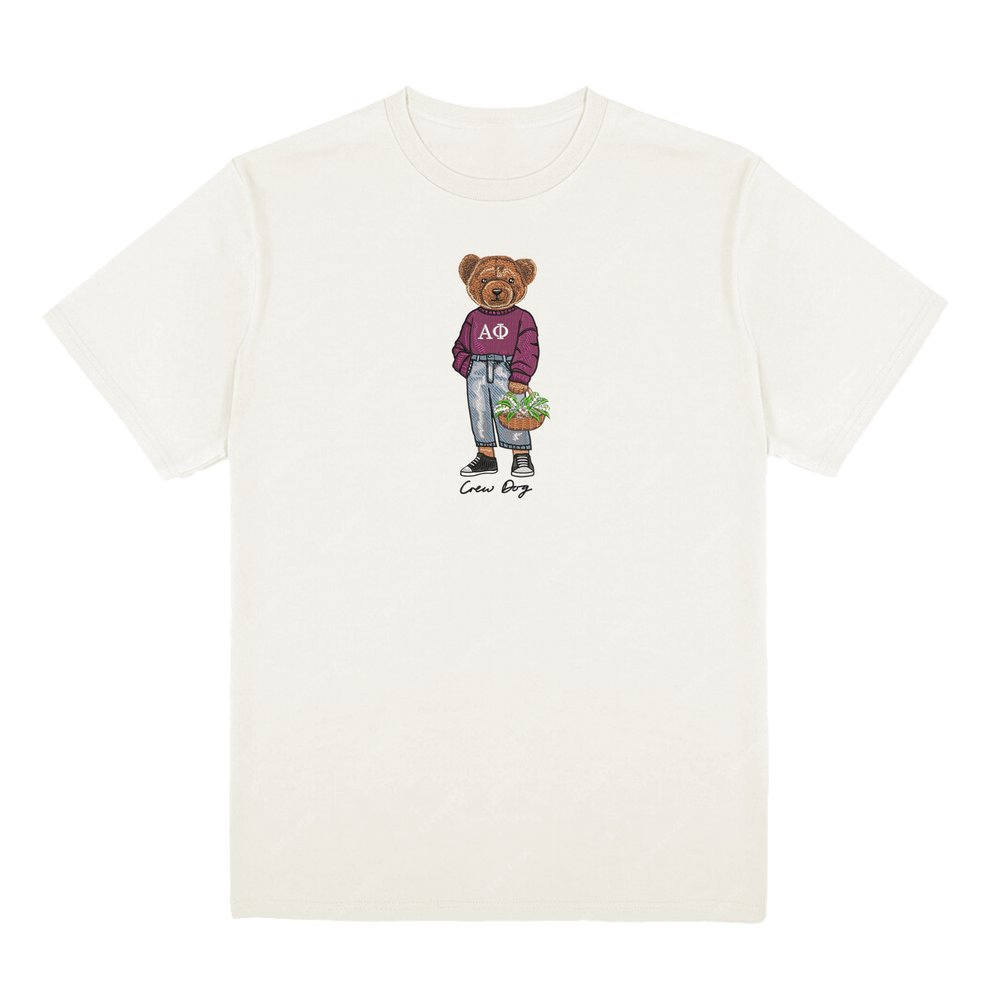 ΑΦ Flowers Embroidered Tee