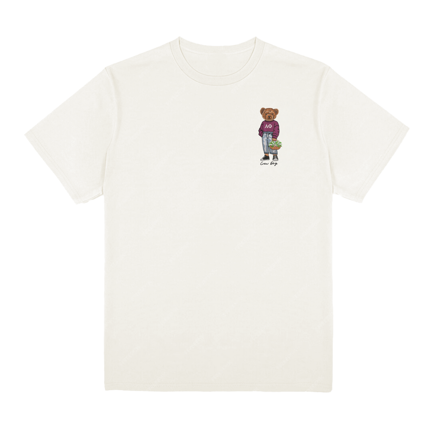 ΑΦ Flowers Embroidered Tee