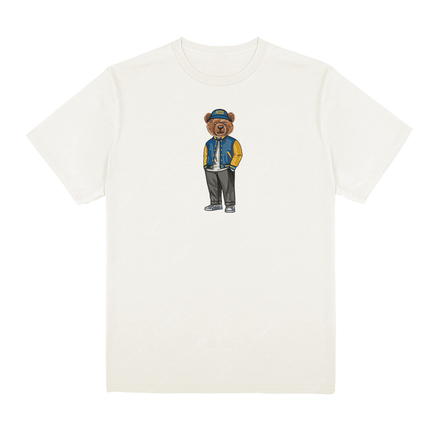 ΑΤΩ Bear Bucket Hat Embroidered Tee