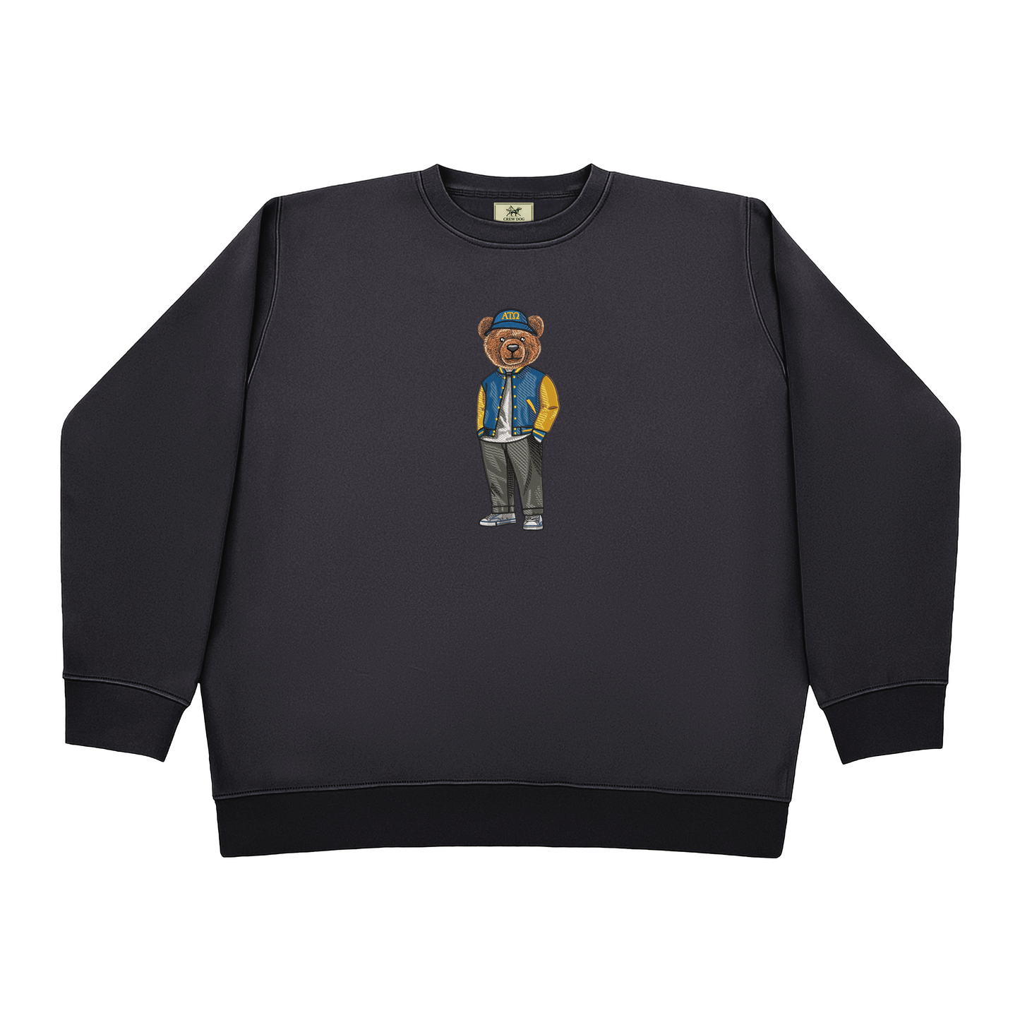 Alpha Tau Omega Bear Bucket Hat Embroidered Crewneck