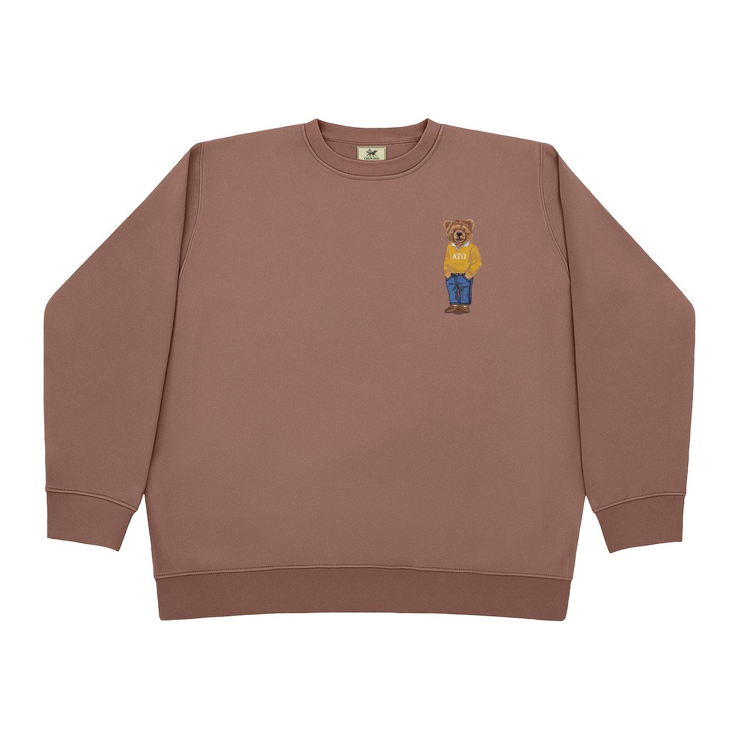 Alpha Tau Omega Bear Original Embroidered Crewneck