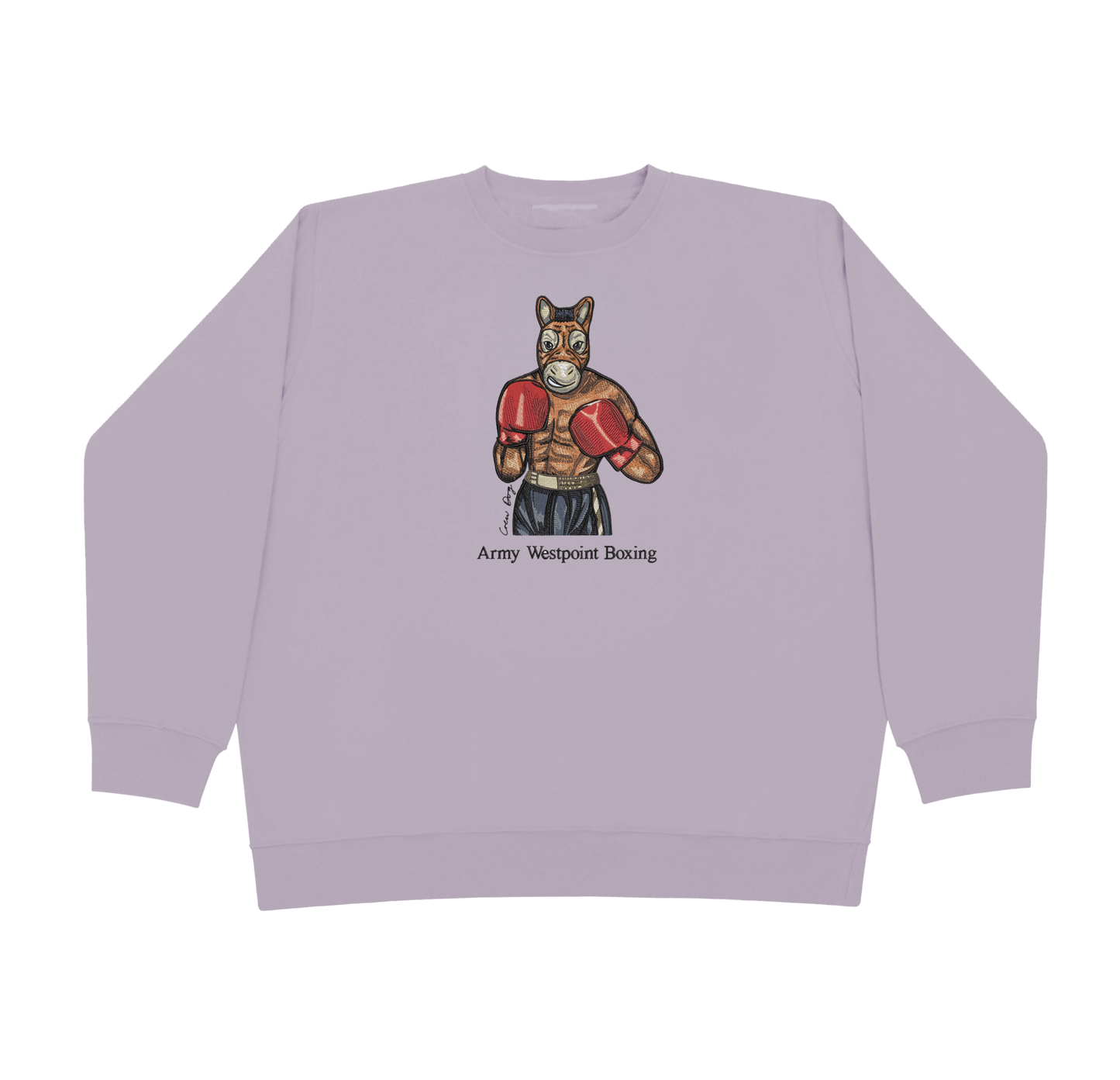 Army West Point Boxing Embroidered Crewneck