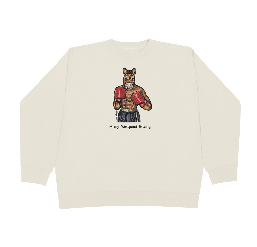 Army West Point Boxing Embroidered Crewneck