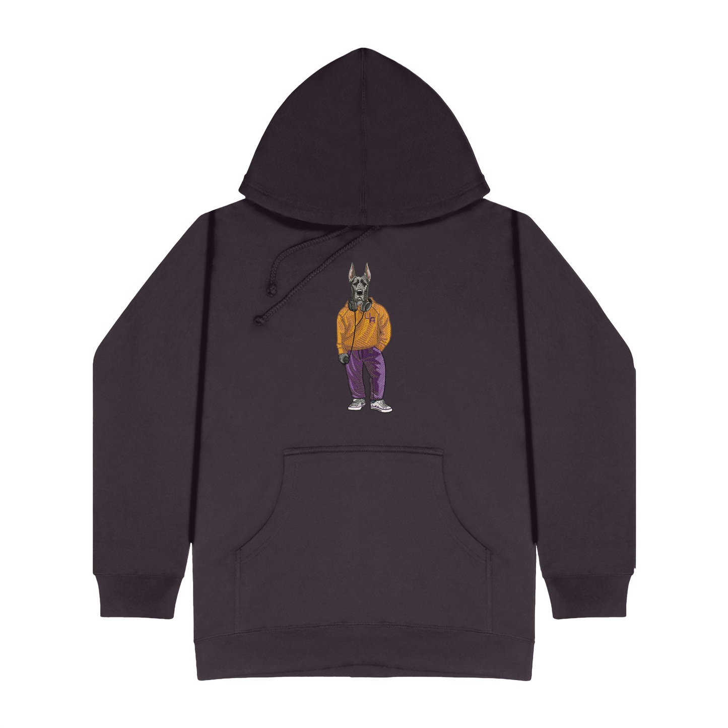 University of Albany Headphones Embroidered Hoodie