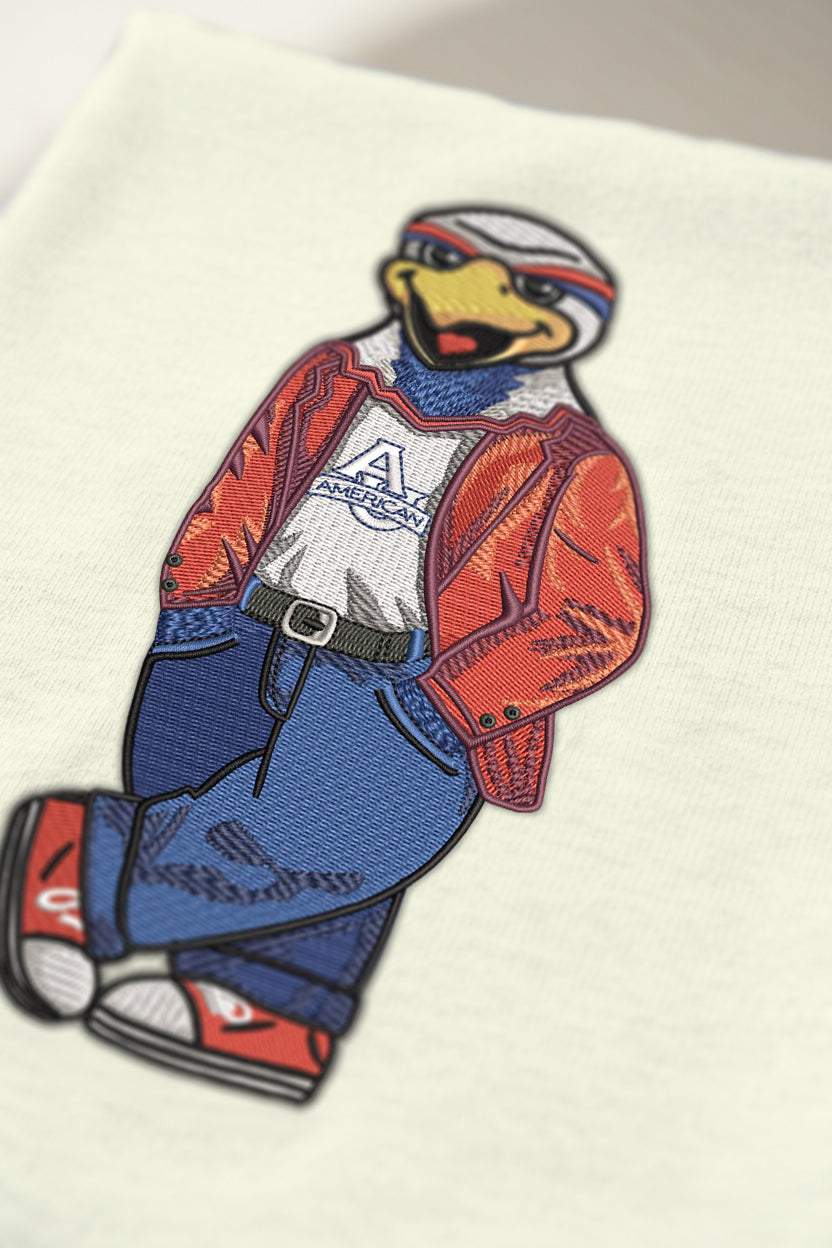 American University Original Embroidered Tee