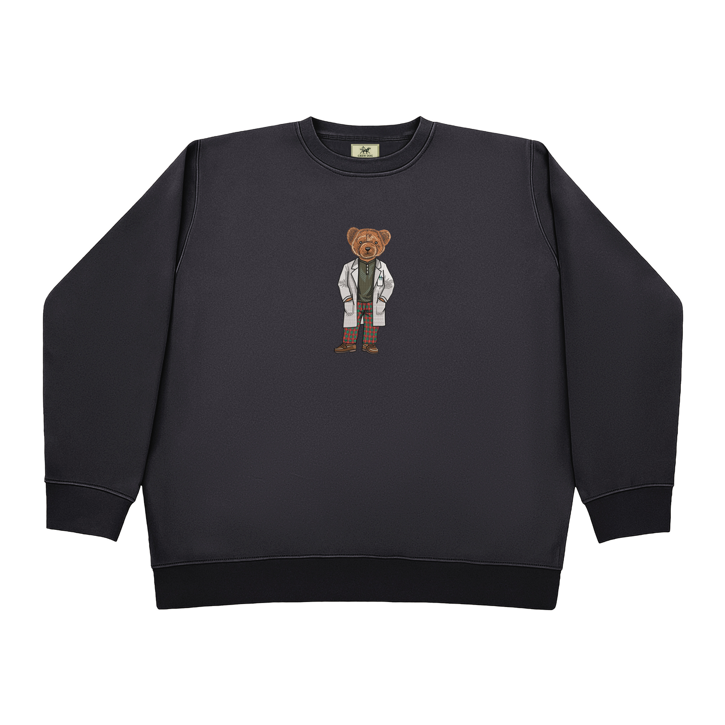 Bear Doctor Embroidered Crewneck