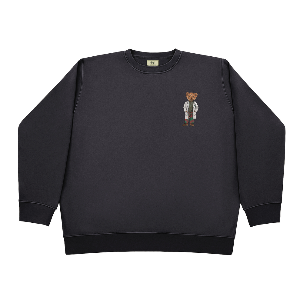 Bear Doctor Embroidered Crewneck