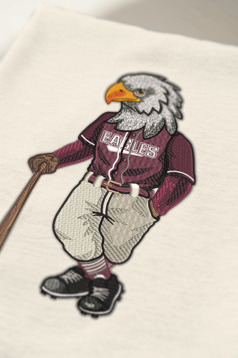 Boston College Baseball Embroidered Crewneck