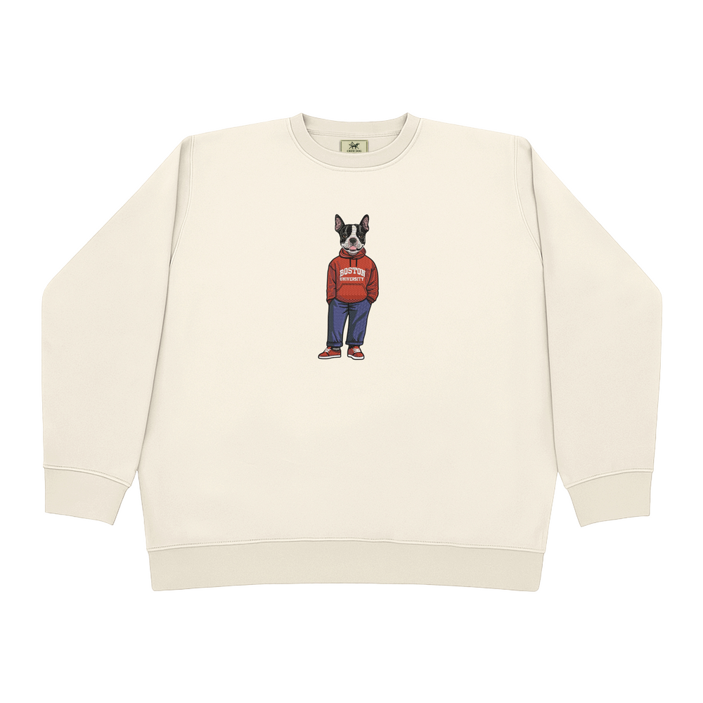 
                      
                        Boston University Original Embroidered Crewneck
                      
                    