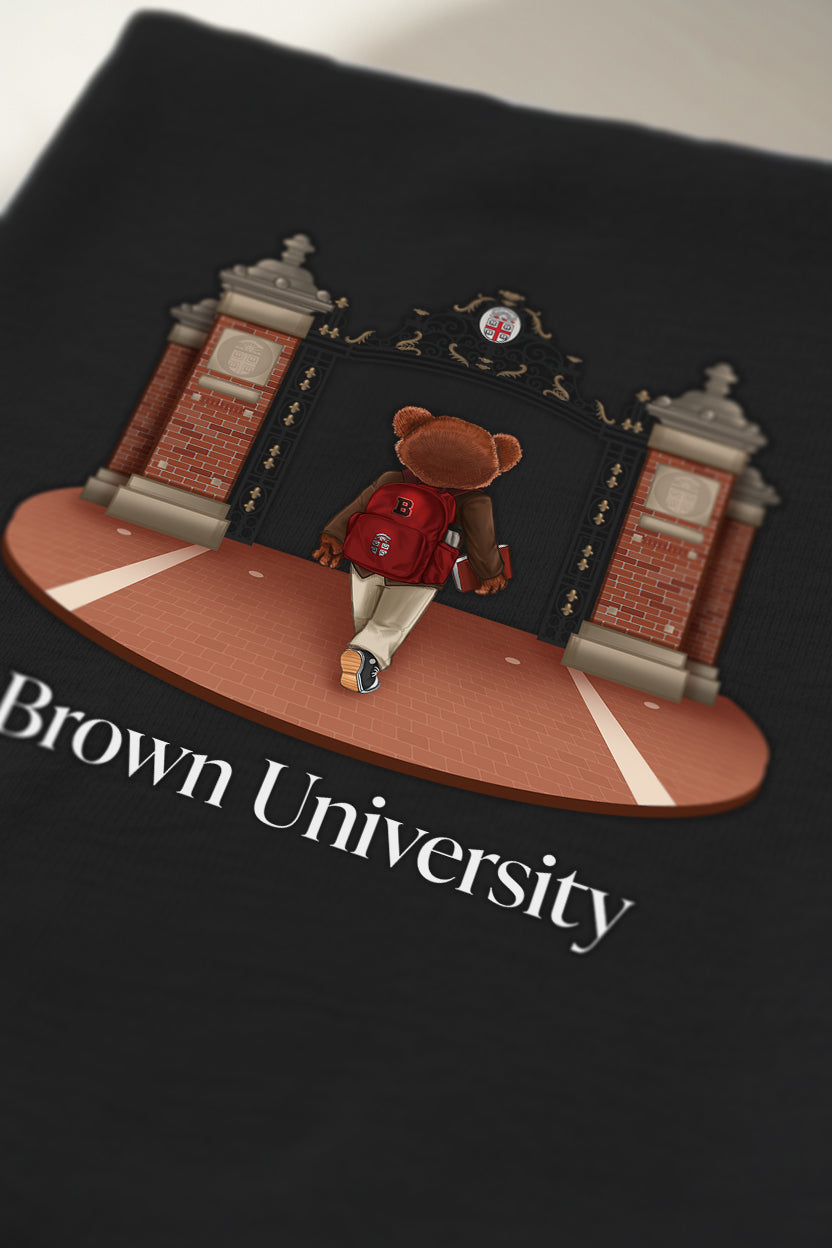 Brown Ceremonial Gates 1 Screen-printed Crewneck