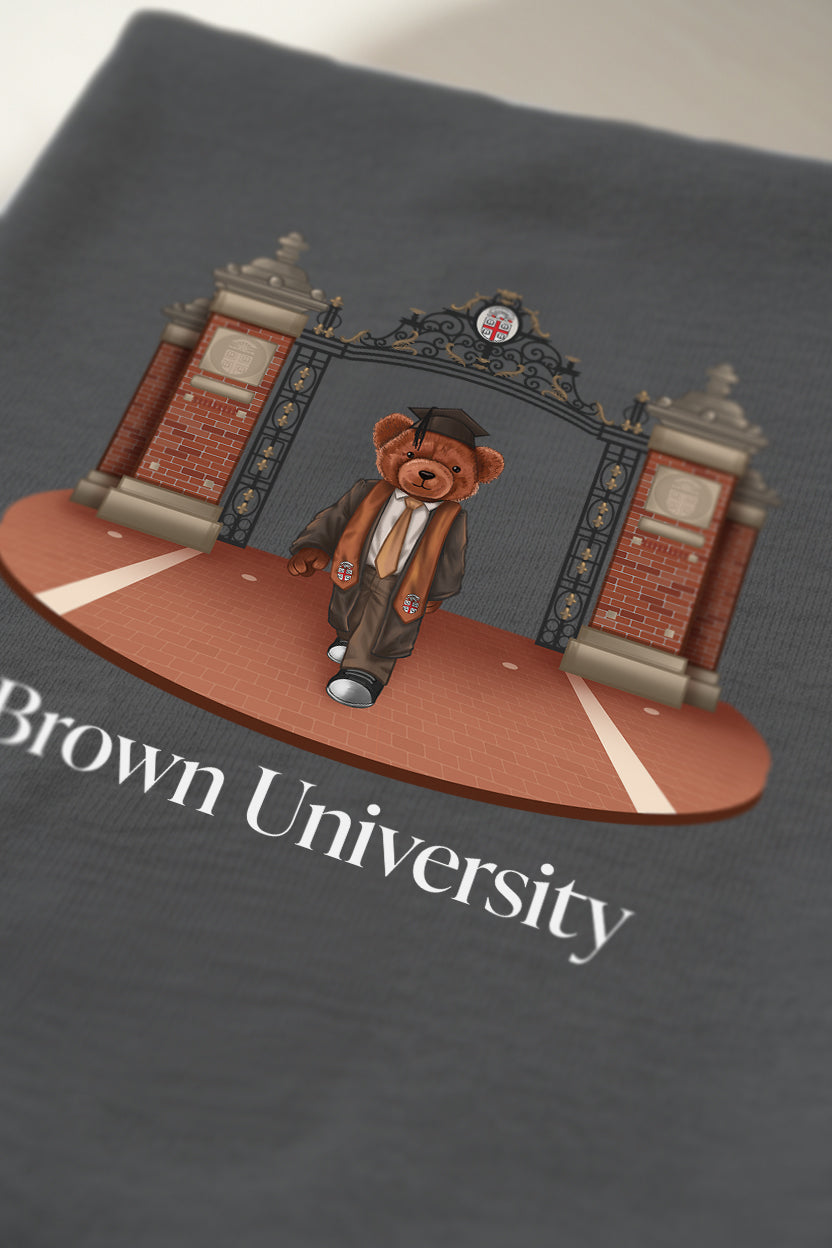 Brown Ceremonial Gates 2 Screen-printed Crewneck