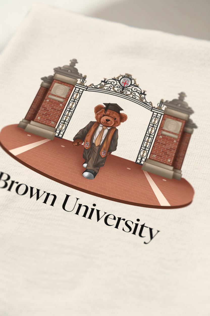 Brown Ceremonial Gates 2 Screen-printed Hoodie