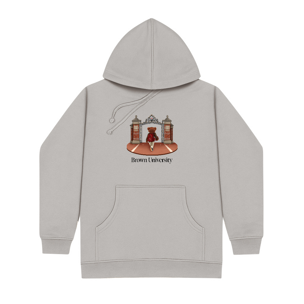 Brown Ceremonial Gates 1 Screen-printed Hoodie