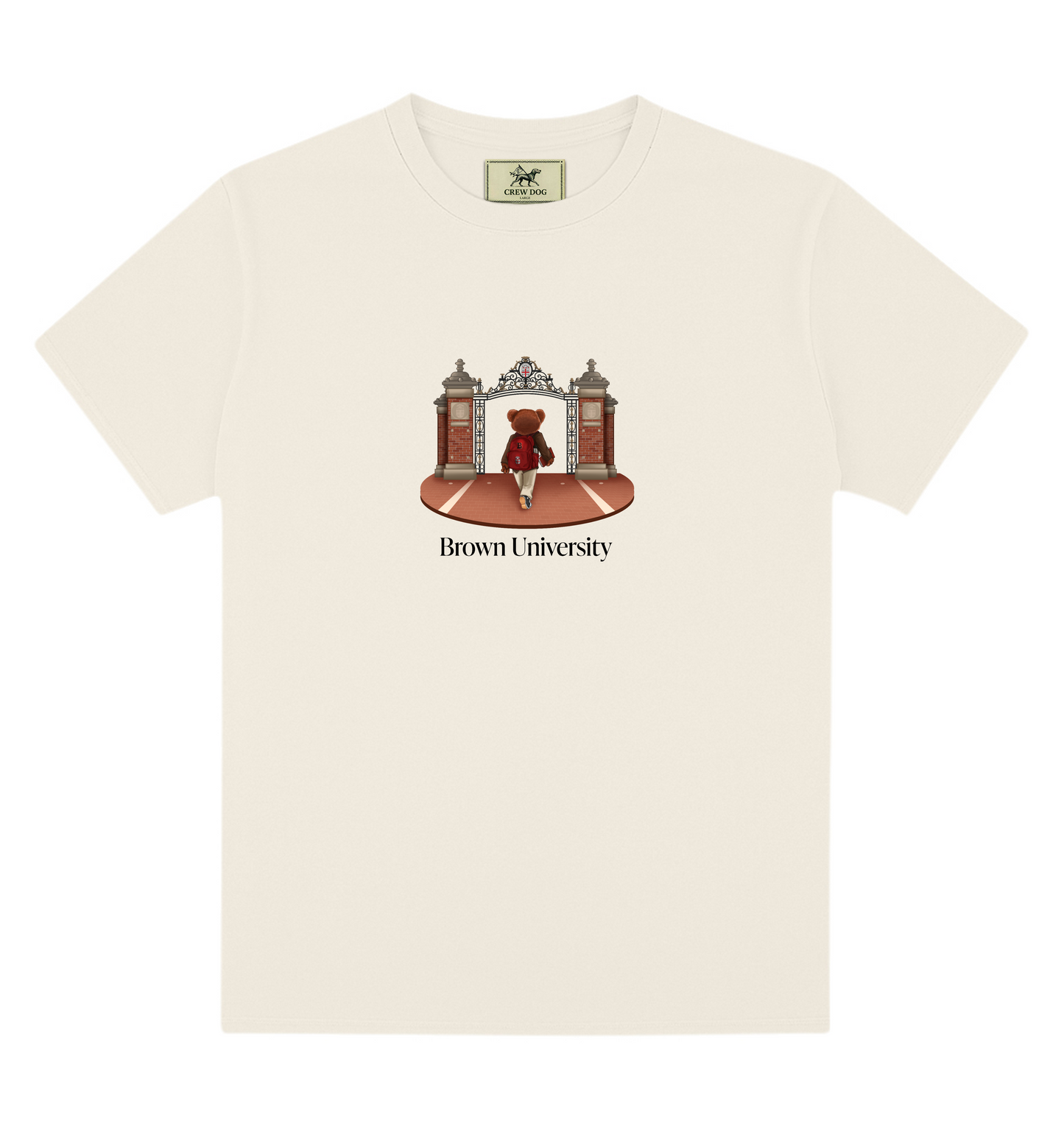 Brown Ceremonial Gates 1 Screen-printed Tee