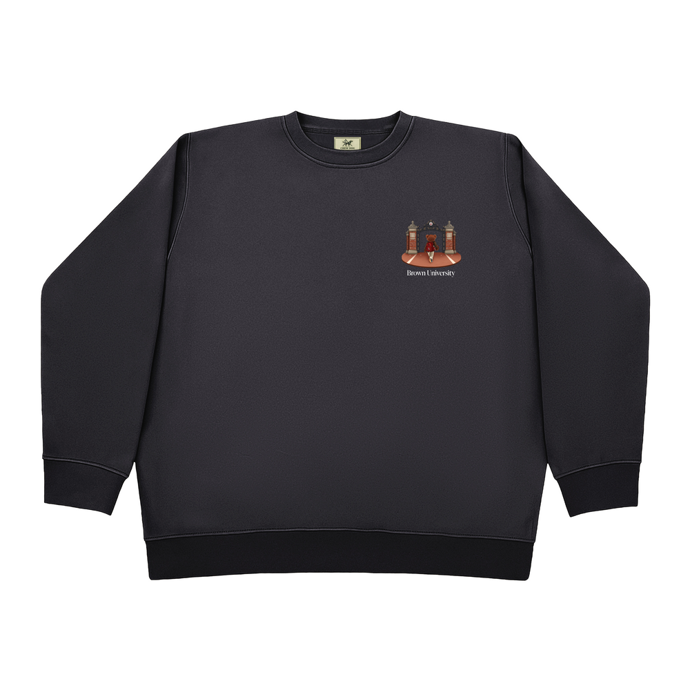 
                      
                        Brown Ceremonial Gates 1 Screen-printed Crewneck
                      
                    