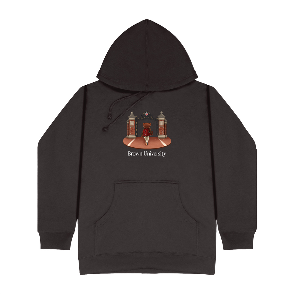 
                      
                        Brown Ceremonial Gates 1 Screen-printed Hoodie
                      
                    
