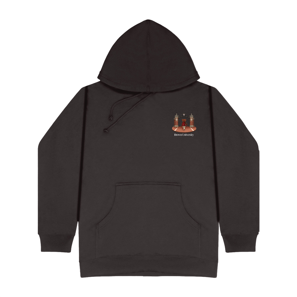 
                      
                        Brown Ceremonial Gates 1 Screen-printed Hoodie
                      
                    