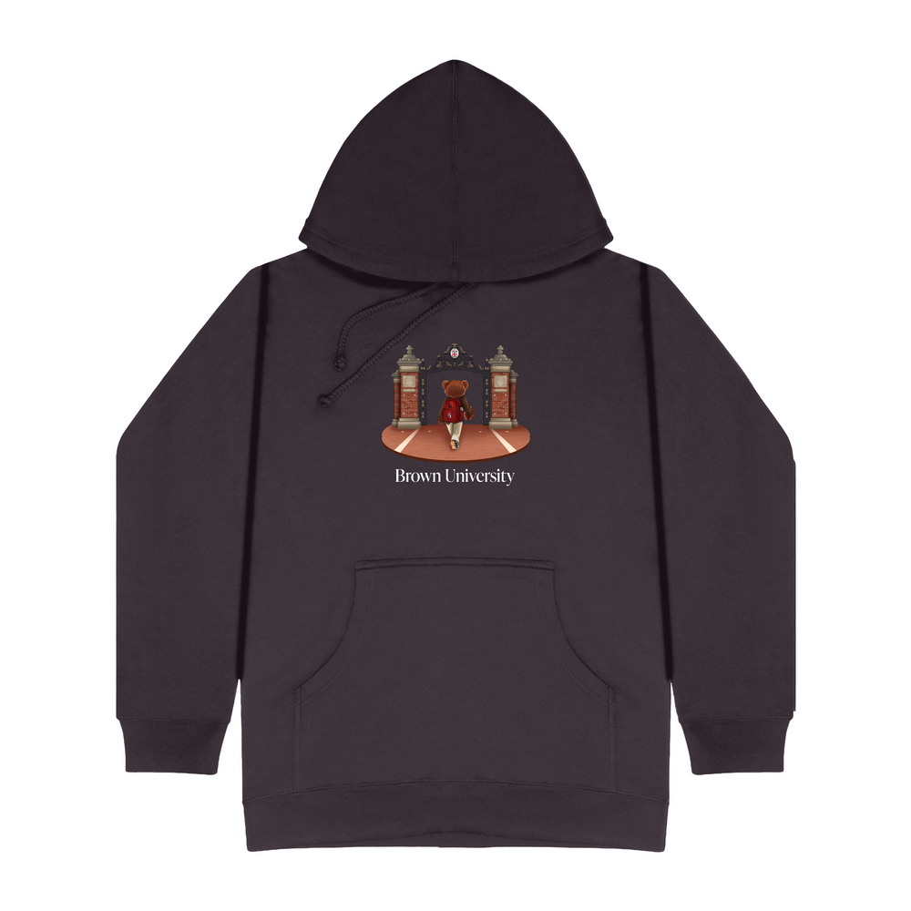 
                      
                        Brown Ceremonial Gates 1 Screen-printed Hoodie
                      
                    