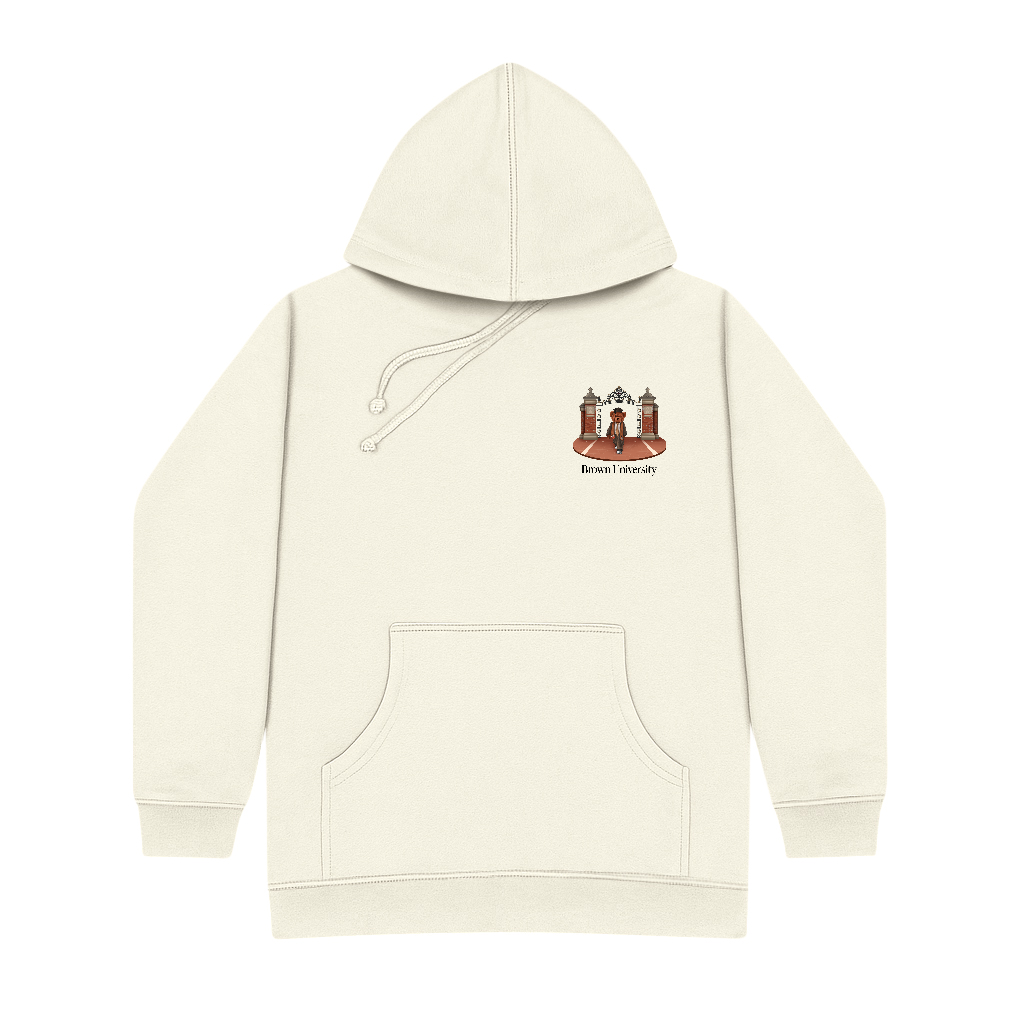 Brown Ceremonial Gates 2 Screen-printed Hoodie