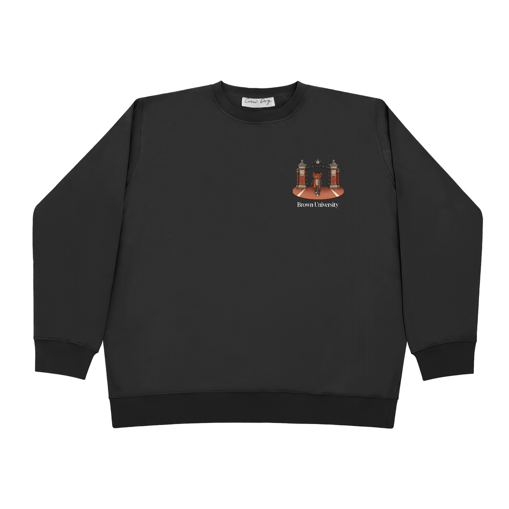 
                      
                        Brown Ceremonial Gates 2 Screen-printed Crewneck
                      
                    