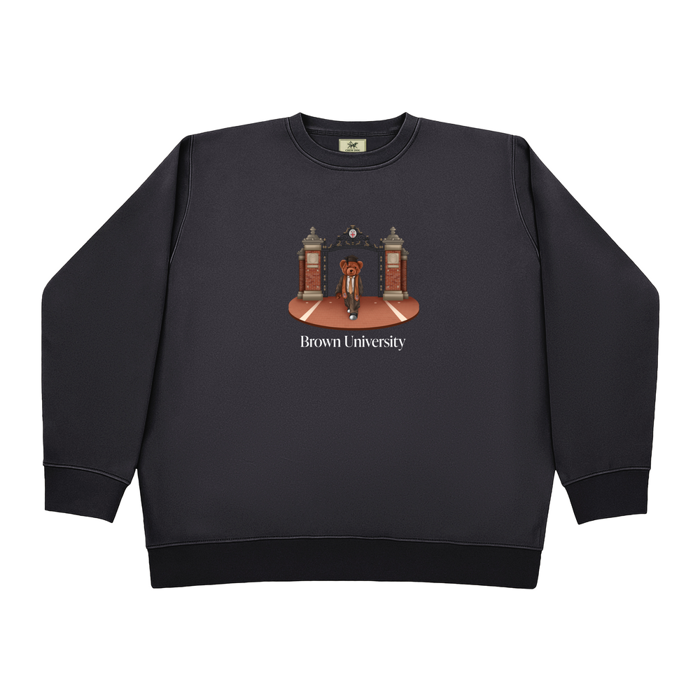 Brown Ceremonial Gates 2 Screen-printed Crewneck