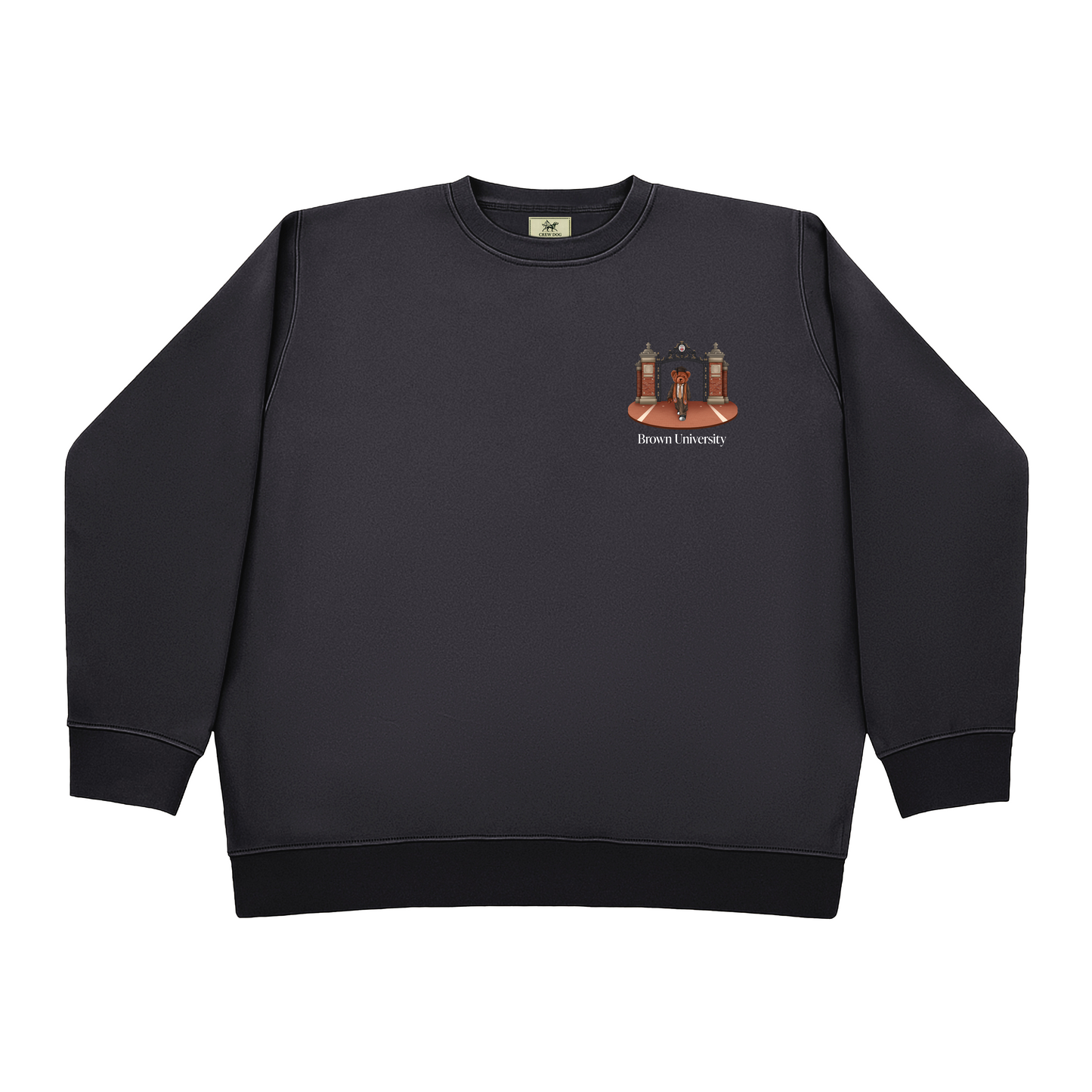 Brown Ceremonial Gates 2 Screen-printed Crewneck