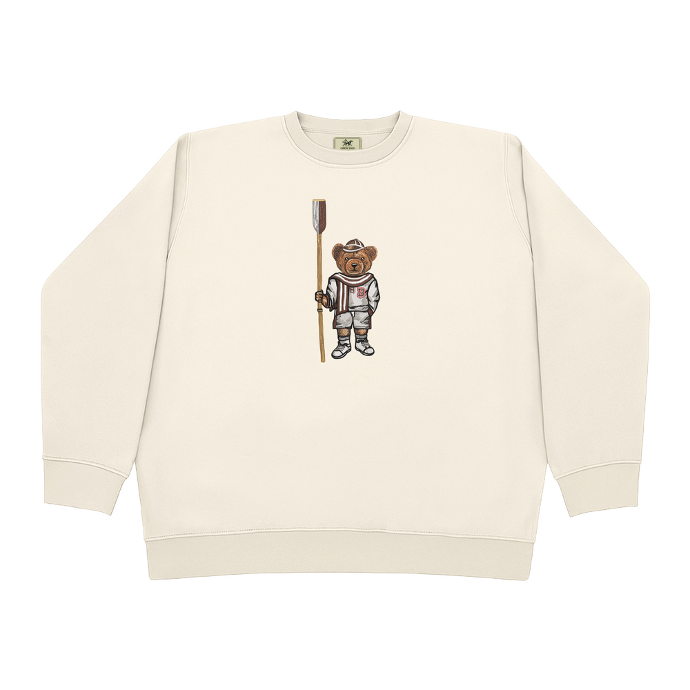 Brown Crew Embroidered Crewneck