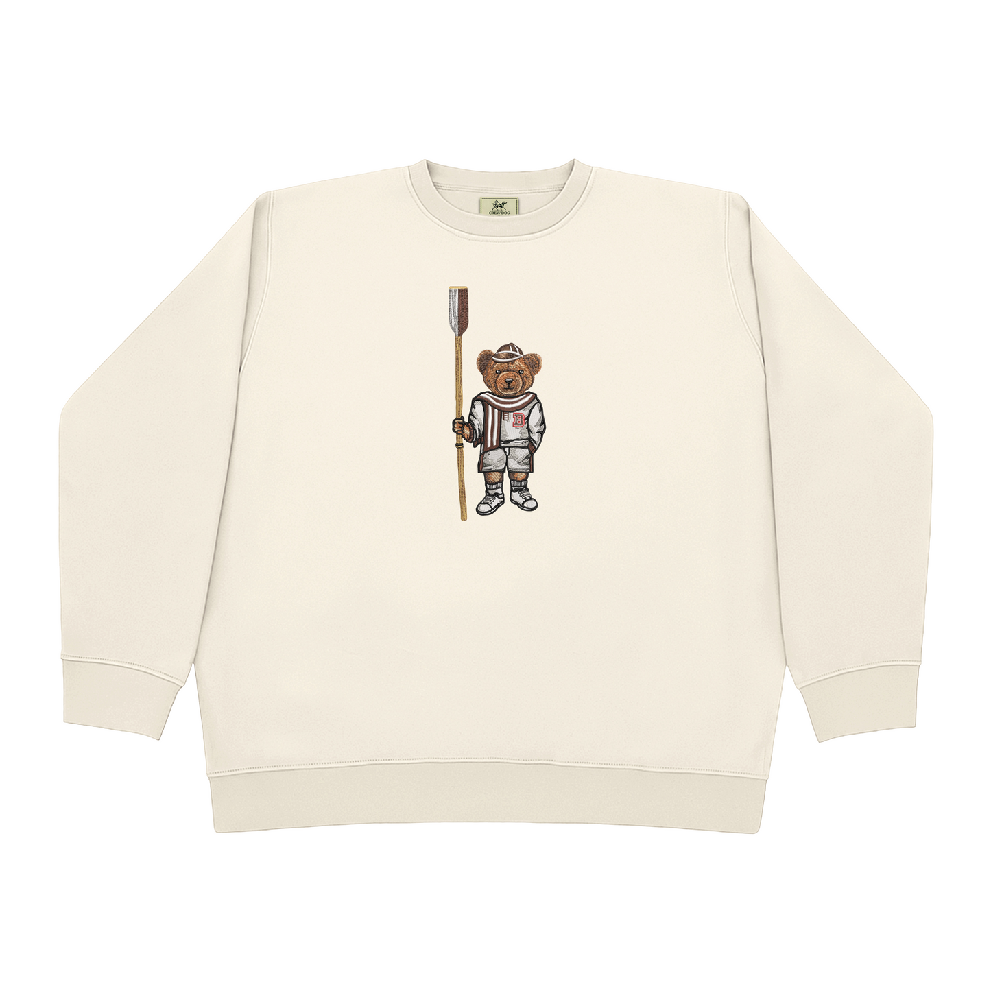 Brown Crew Embroidered Crewneck