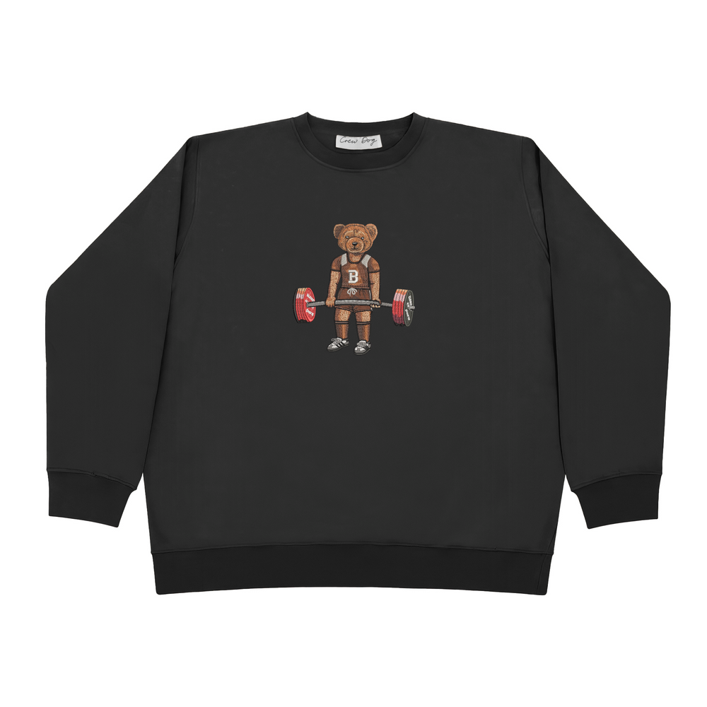 
                      
                        Brown Deadlifting Embroidered Crewneck
                      
                    