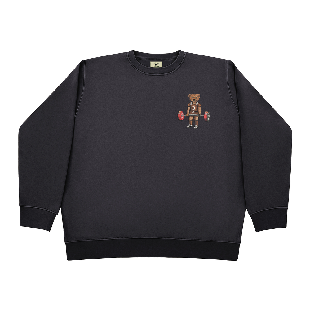 
                      
                        Brown Deadlifting Embroidered Crewneck
                      
                    