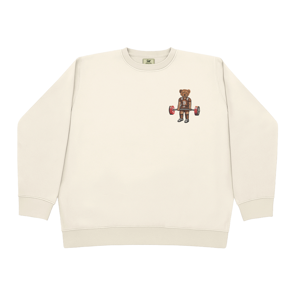 
                      
                        Brown Deadlifting Embroidered Crewneck
                      
                    