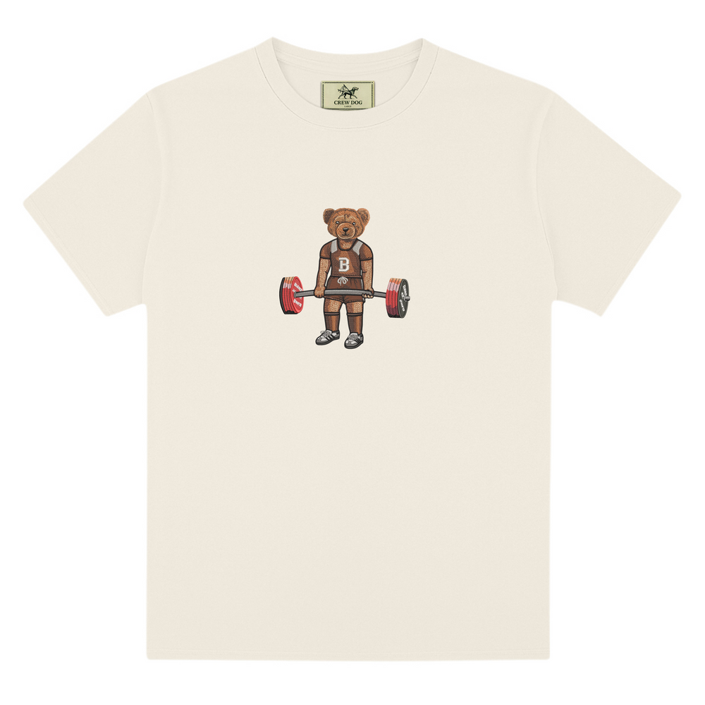 
                      
                        Brown Deadlifting Embroidered Tee
                      
                    