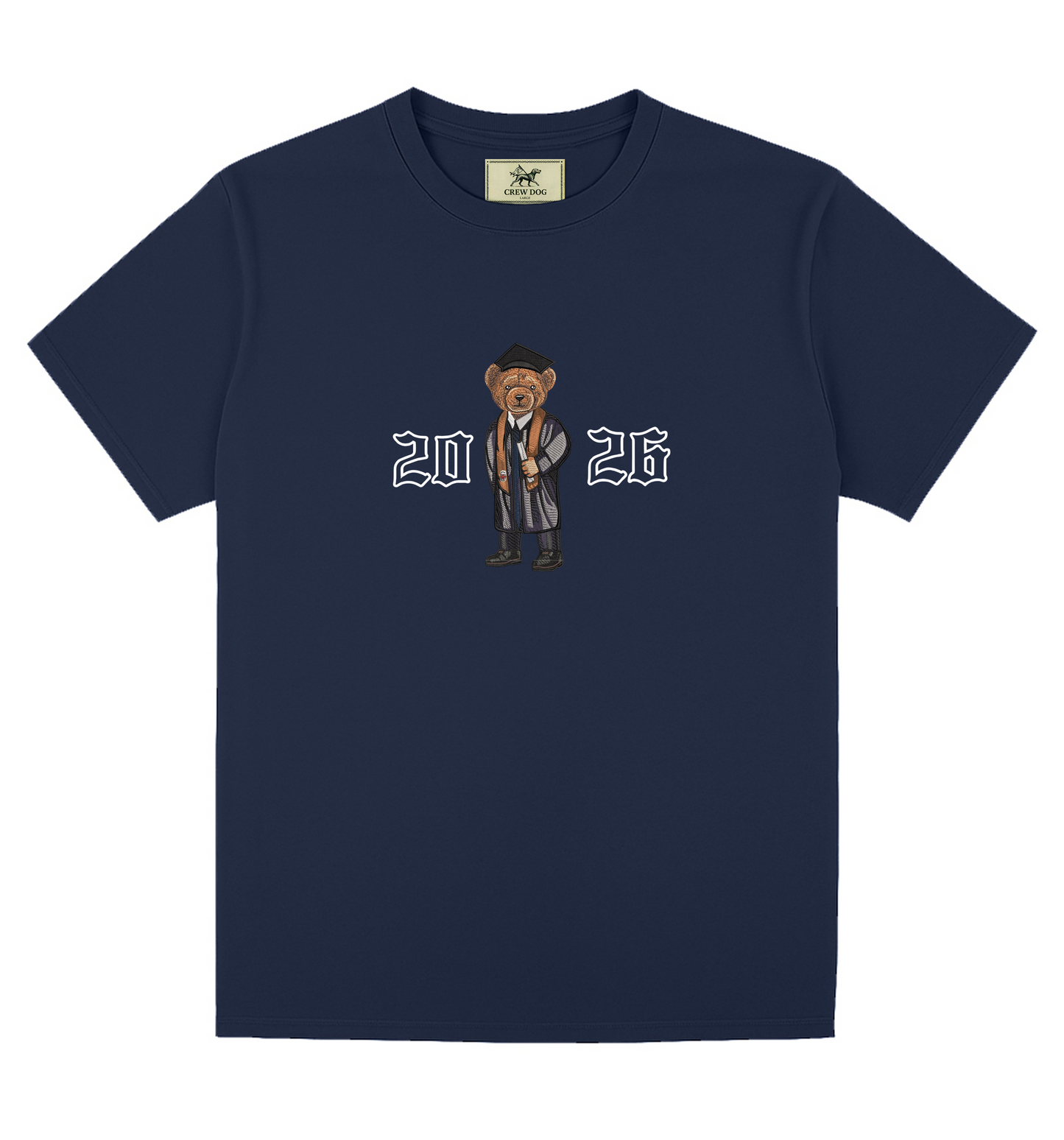 Brown Graduation 2026 Embroidered Tee
