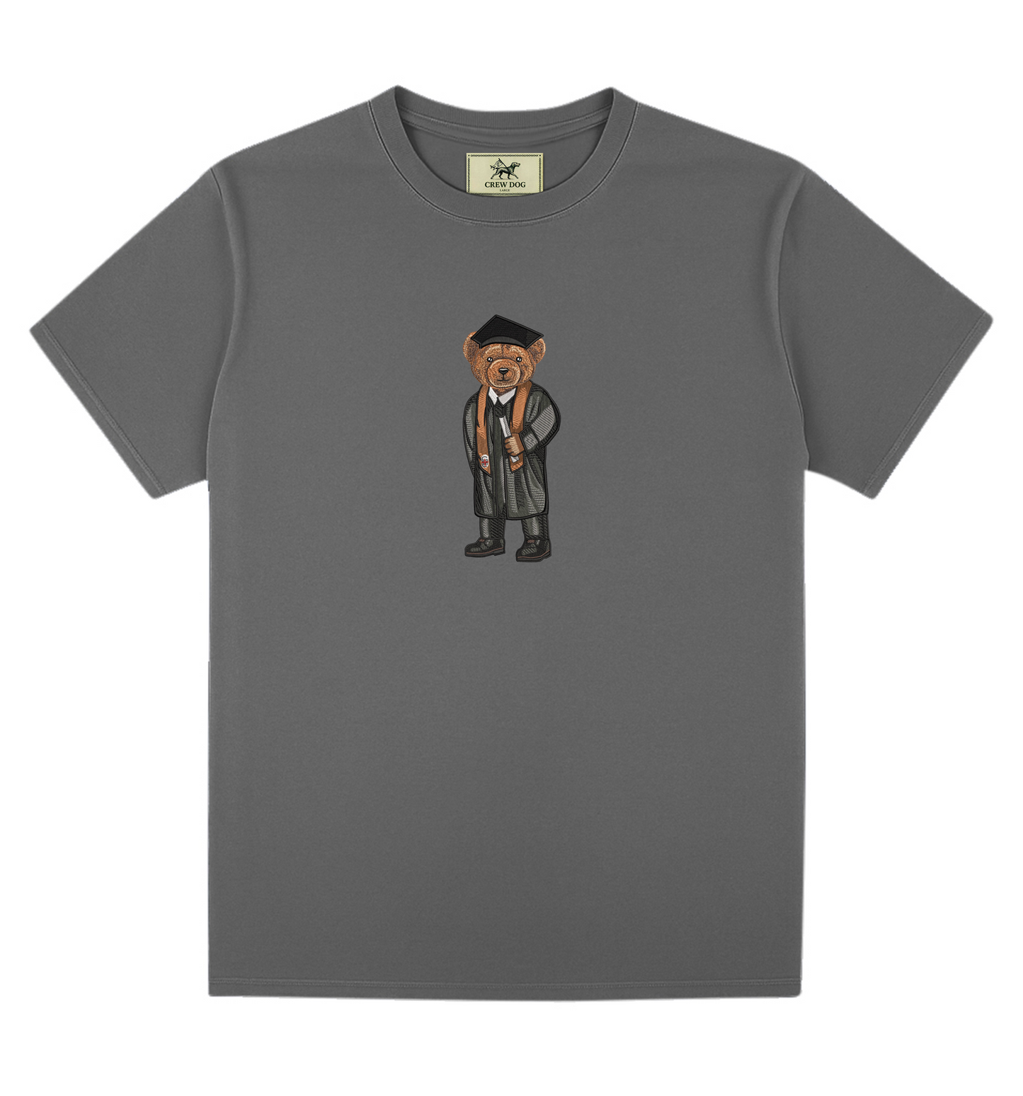 Brown Graduation Embroidered Tee