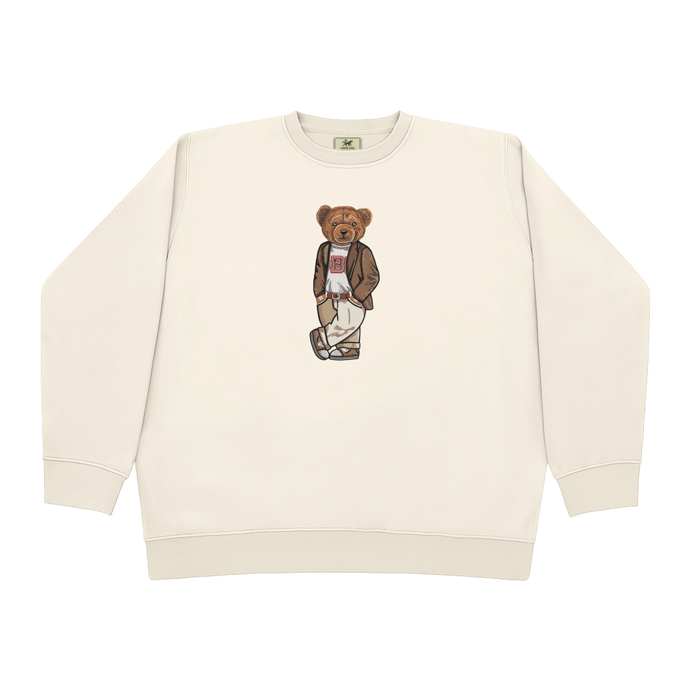 Brown Original Embroidered Crewneck