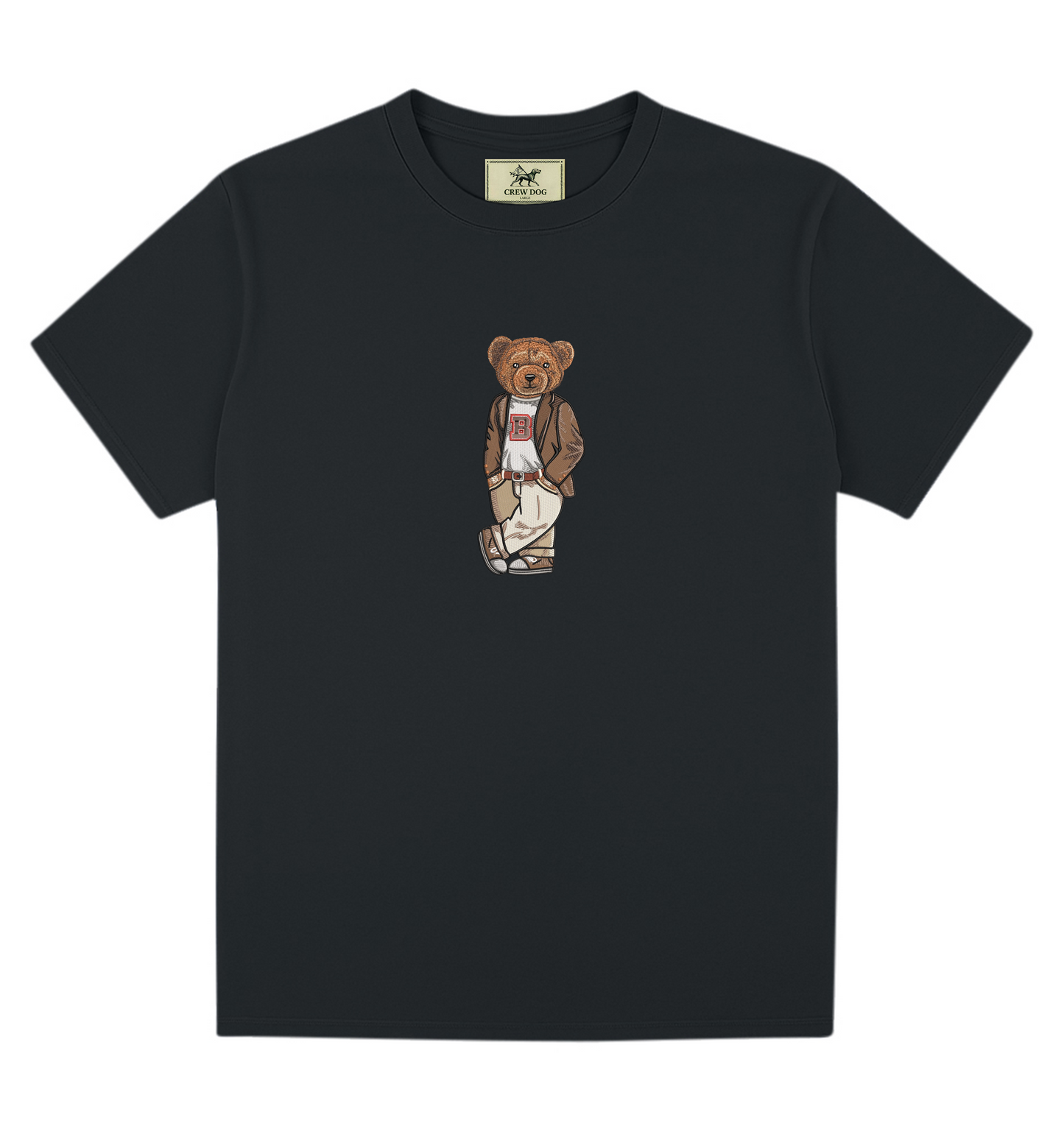 Brown Original Embroidered Tee