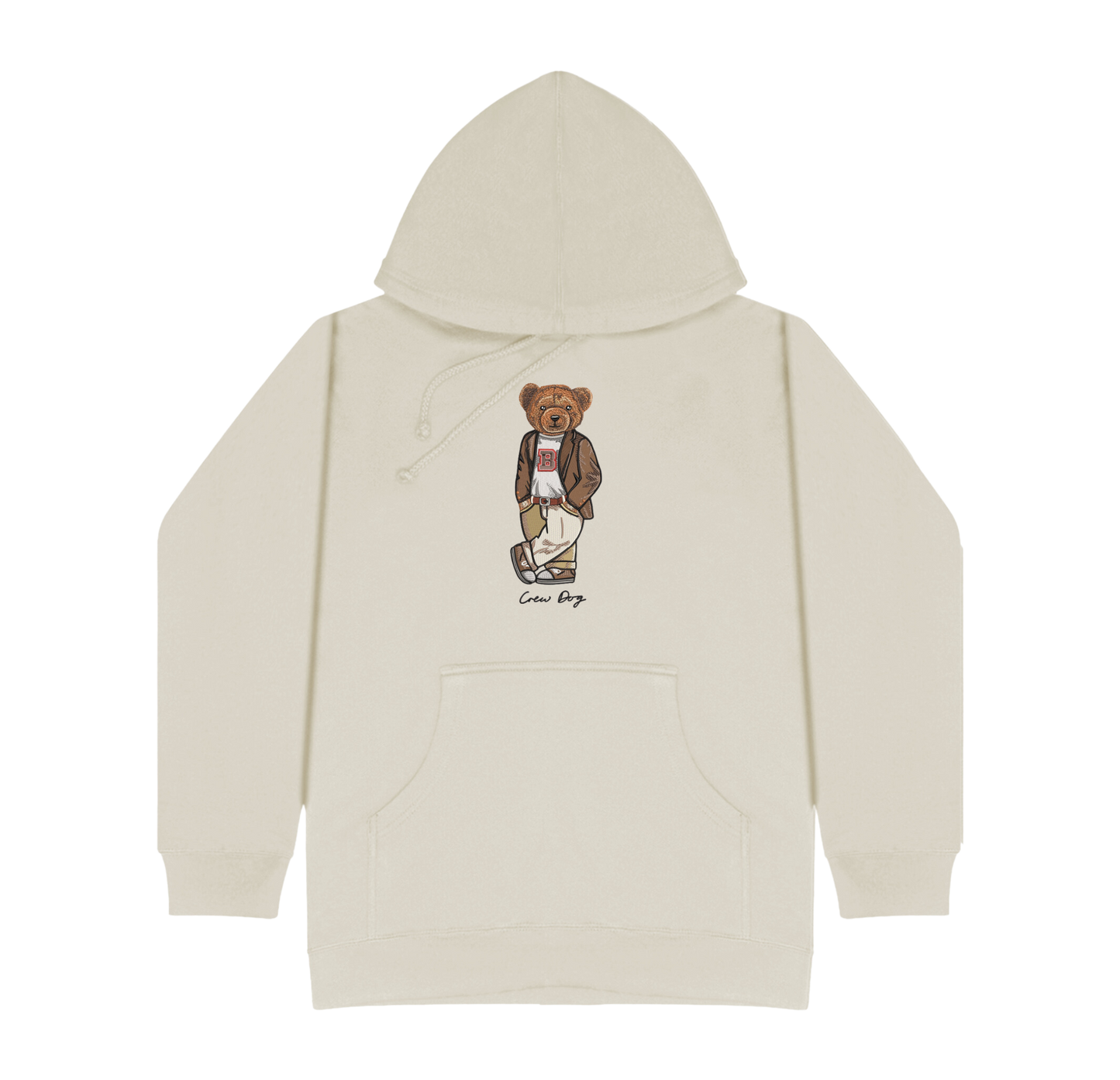 Brown Original Embroidered Hoodie