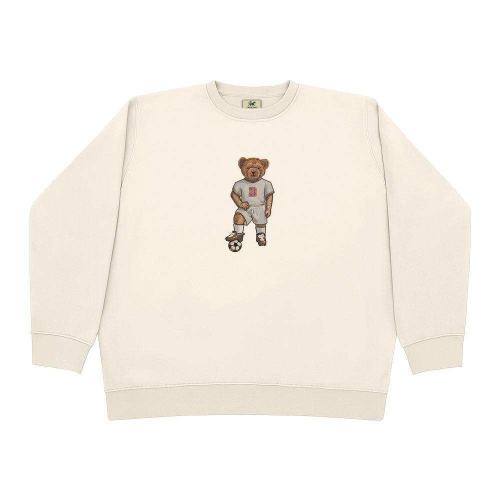 
                      
                        Brown Soccer Embroidered Crewneck
                      
                    