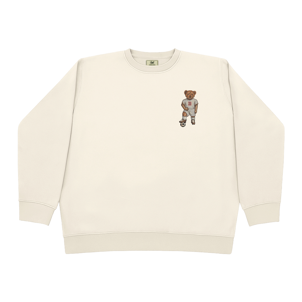 
                      
                        Brown Soccer Embroidered Crewneck
                      
                    