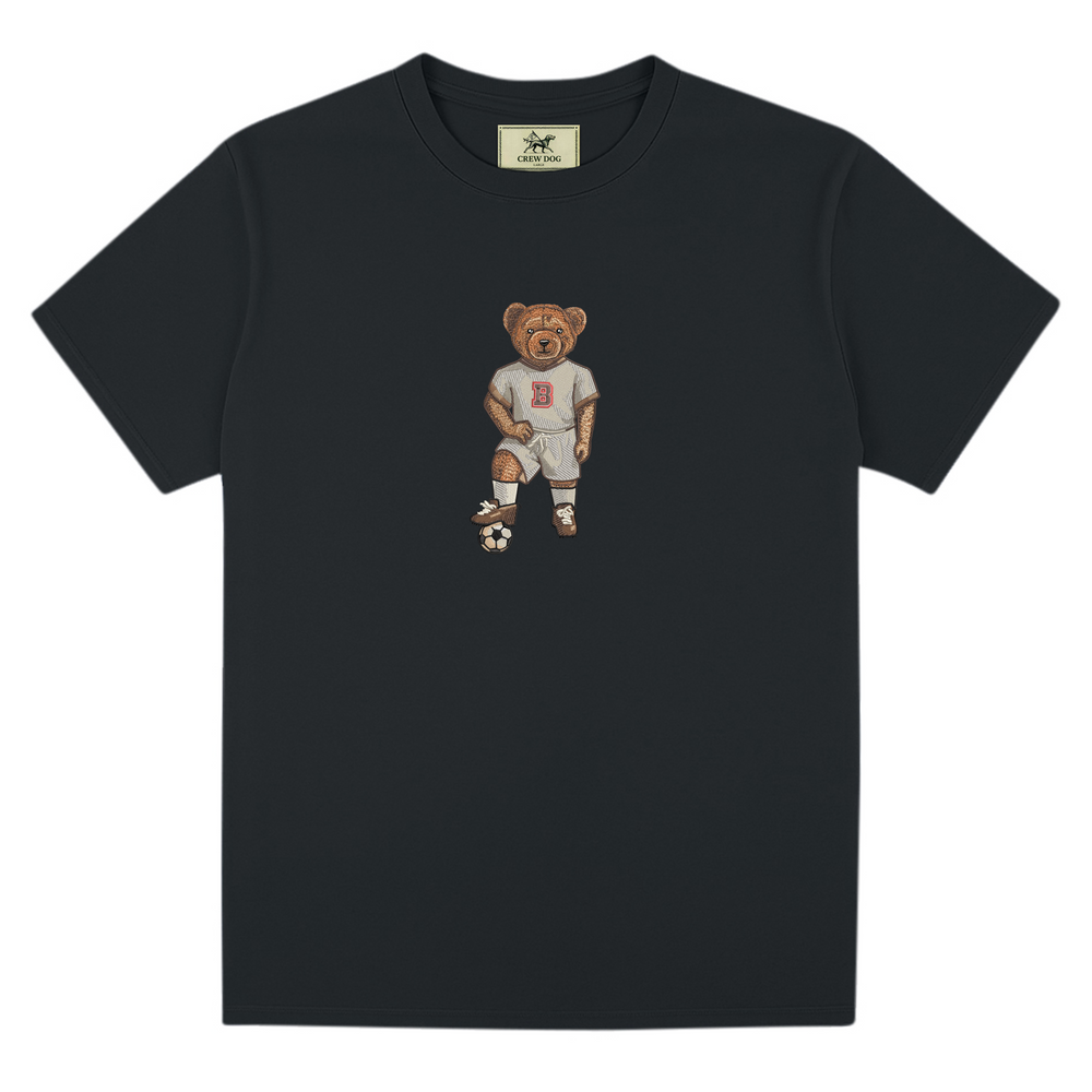 Brown Soccer Embroidered Tee