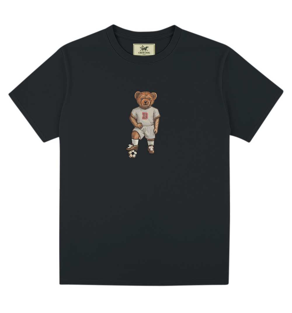 Brown Soccer Embroidered Tee