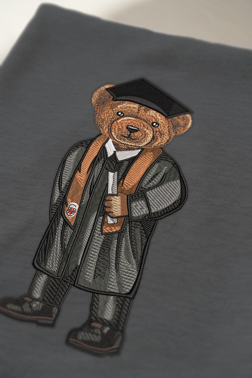 Brown Graduation Embroidered Tee