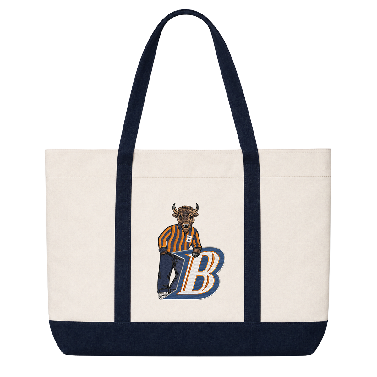 Bucknell Letter Embroidered Tote Bag