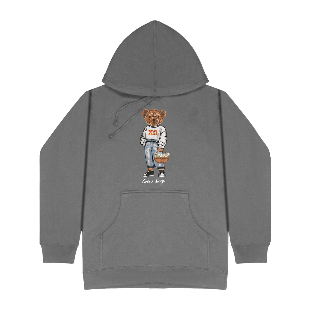 XΩ Flowers Embroidered Hoodie