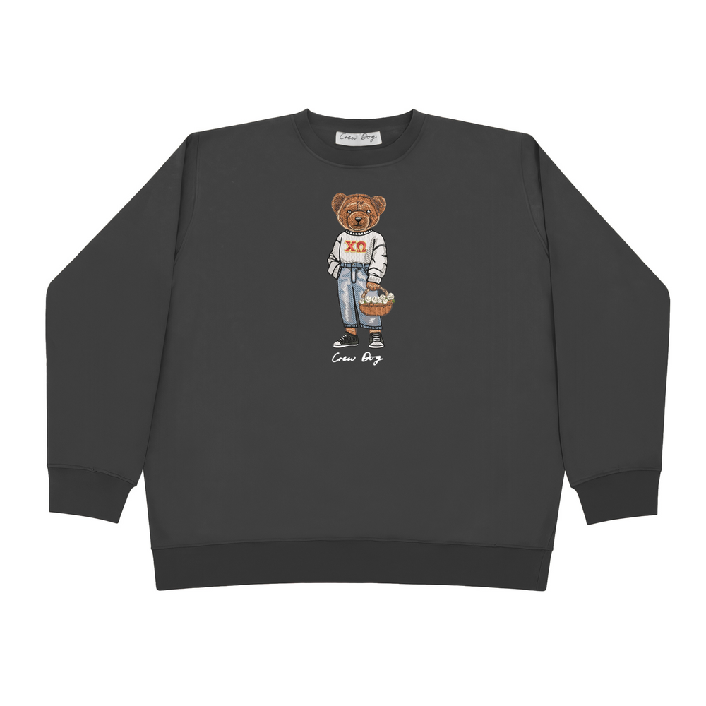 
                      
                        XΩ Flowers Embroidered Crewneck
                      
                    