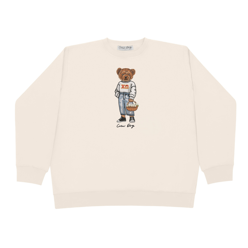 
                      
                        XΩ Flowers Embroidered Crewneck
                      
                    