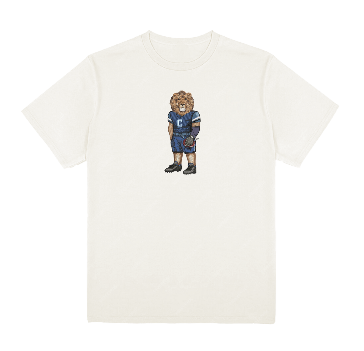 Columbia University Football Embroidered Tee
