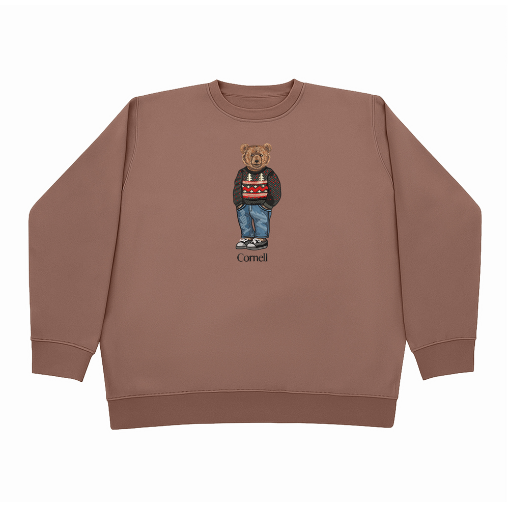 
                      
                        Cornell Christmas Embroidered Crewneck
                      
                    