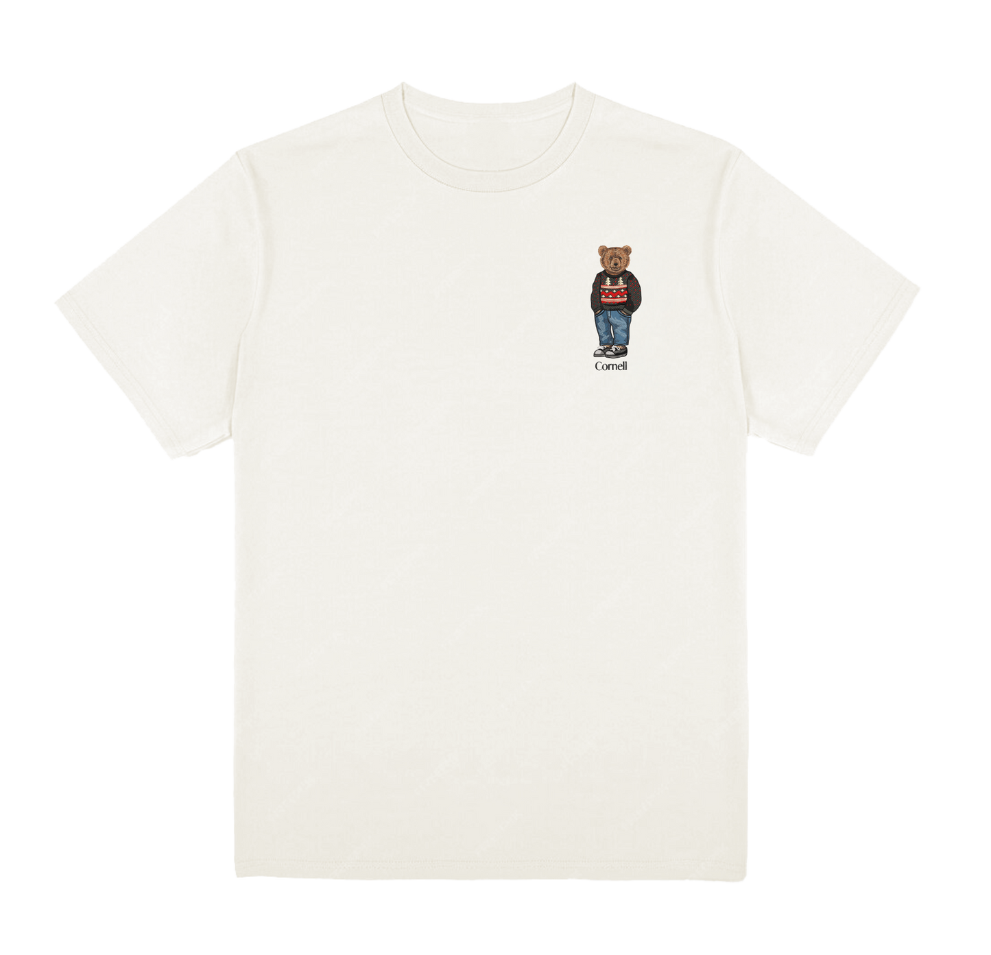Cornell Christmas Embroidered Tee