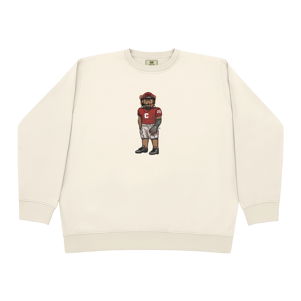 Cornell University Football Embroidered Crewneck